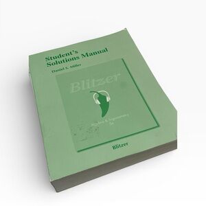 Blitzer Algebra & Trigonometry 5th Ed Student Solutions Manual Pearson Math Book